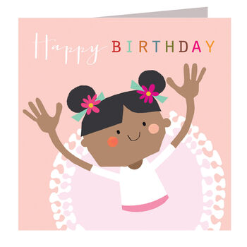 Ballerina Birthday Greetings Card, 3 of 4