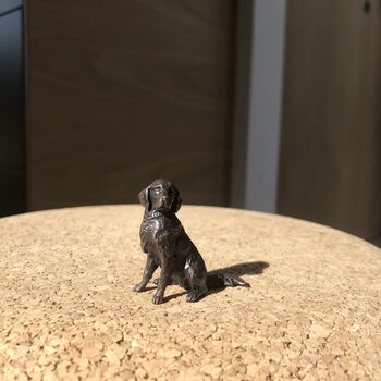 Miniature Bronze Retriever Sculpture 8th Anniversary, 3 of 12