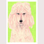 Pink Poodle Dog Framed Art Print, thumbnail 5 of 5