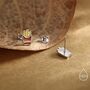 Sterling Silver French Fries Stud Earrings, thumbnail 3 of 11