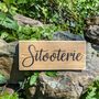 Hand Engraved Personalised Wooden Door Plaque, thumbnail 3 of 4
