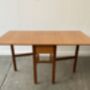 Mid Century 1960s Retro Vintage Large Drop Leaf Table, thumbnail 4 of 8