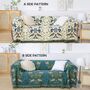 Double Sided Bird Patterned Sofa Bedspread Blanket, thumbnail 5 of 6