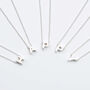 Sterling Silver Mini Initial Necklace With Personalised Photobox, thumbnail 2 of 6