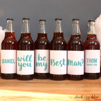Personalised Be My Best Man? Beer Labels, 3 of 6