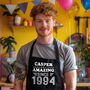 Custom Year Apron: Perfect Personalised Gift For Him, thumbnail 1 of 12