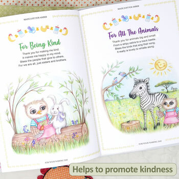 Personalised Baby Naming Day Gift Book Of Blessings, 6 of 12