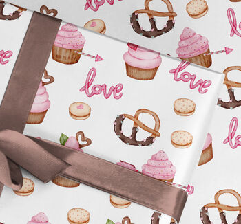 Cake Valentine's Day Wrapping Paper Roll #578, 2 of 3