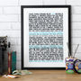 Personalised Remind Me Of You Print, thumbnail 1 of 5