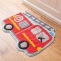 Childs Fire Engine Red Rug, thumbnail 3 of 6