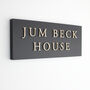 Personalised House Sign With Wood Effect Lettering, thumbnail 7 of 12