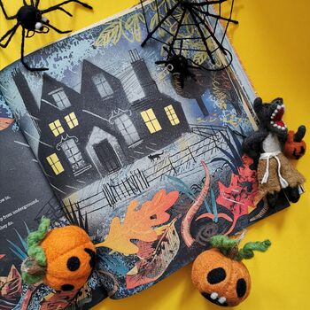 Spooky Spiderweb Fair Trade Handmade Halloween Felt, 6 of 10
