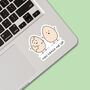 Pack Of Three | 'You Crack Me Up' | Novelty Sticker, thumbnail 2 of 3