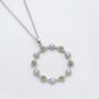 Round Peridot 925 Sterling Silver Pendant, thumbnail 1 of 3