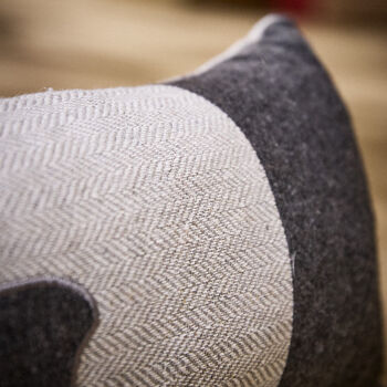 Grey Tweed Stag Draught Excluder, 5 of 5