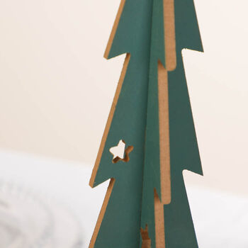 Set Of Two Christmas Tree Table Decorations, 6 of 7