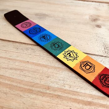 Chakra Design Incense Stick Holder Ash Catcher, 2 of 5
