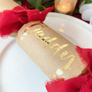Luxury Personalised Diy Christmas Cracker Kit, 5 of 7