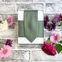 Dark Sage Textured Wedding Tie Set, thumbnail 5 of 6