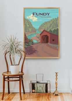 Fundy National Park Canada Travel Poster Art Print, 5 of 8