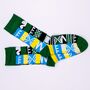 Adinkra Green Afropop Socks, thumbnail 4 of 6
