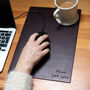 Personalised Home Office Vintage Leather Mouse Pad, thumbnail 7 of 12