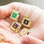 Vintage Initial Necklace Personalised Various Colours, thumbnail 6 of 11