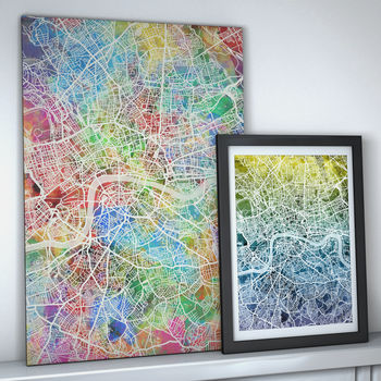 London City Map Print, 2 of 4