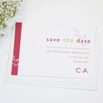 Initial Letters Floral Wedding Invitation Set, 3 of 6