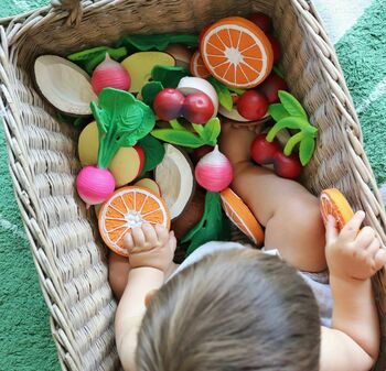 100 % Natural Rubber Fruit And Vegetable Teether, 4 of 7