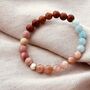 Aquamarine And Rosewood Bracelet, thumbnail 1 of 5