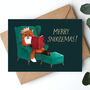 Merry Snoozemas Fox Christmas Cards, thumbnail 3 of 7