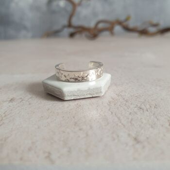 Wide Sterling Silver Toe Ring, 7 of 10