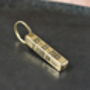 Personalised Gift, Bronze Bar Keyring Anniversary Birthday, thumbnail 10 of 11