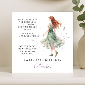 18th Birthday Card With Message For Daughter, 7 of 8