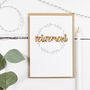 Retirement Wooden Words Card, thumbnail 1 of 1