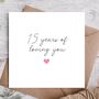 15 Years Anniversary Card | Card For Girlfriend, thumbnail 1 of 2