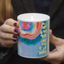 Personalised Rainbow Geodes Any Name Candle, thumbnail 1 of 4
