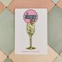 Champagne Flute Christmas Tree Decoration / Engagement Gift For Couple / Married First Christmas Bauble / New Home Keepsake Ornament, thumbnail 1 of 5