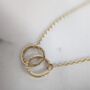 Personalised Gold Interlocking Rings Necklace, thumbnail 11 of 12