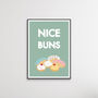 Nice Buns Kitchen Print, thumbnail 2 of 3