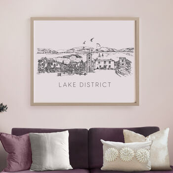 Lake District Skyline Art Print, 5 of 6