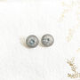 Sterling Silver Round Crystal Earrings, thumbnail 5 of 6