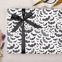 Three Sheets Of Spooky Bats Wrapping Paper, thumbnail 1 of 2