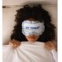 Ruffle Silk Eye Mask In Rose, thumbnail 2 of 2