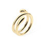 Midi Coil Ring In Gold Vermeil, thumbnail 1 of 4