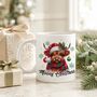 Mooey Christmas Highland Cow Mug, thumbnail 3 of 7