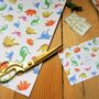 Wrapping Paper Dinos: Five Sheets, thumbnail 1 of 3
