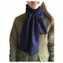 Scarf Navy / Grey Double Sided Soft And Warm, thumbnail 5 of 8