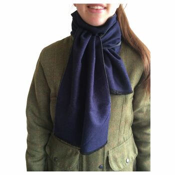 Scarf Navy / Grey Double Sided Soft And Warm, 5 of 8
